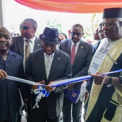 President Joseph Nyuma Boakai, Sr. officially launched the Ministry of Local Government and dedicated the newly constructed Joseph Nyuma Boakai Decentralization Building. Photo credit: Executive mansion