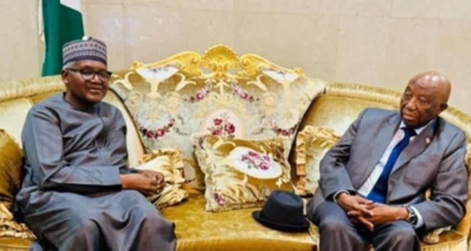 Famed Nigerian Businessman ALHAJI ALIKO DANGOTE Pays Courtesy Visit To President Boakai; Rekindles Hope for Strengthened Economic Diplomacy for Liberia