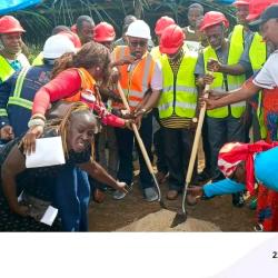 Ministry of Transport Breaks Ground for  Regional Hub in Bomi County.