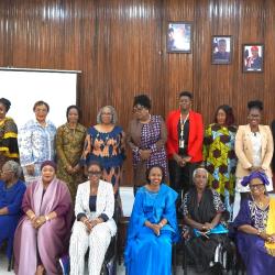 Deputy Minister Cllr. Deweh E. Gray along with some eminent women 