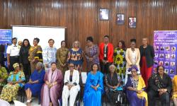 Deputy Minister Cllr. Deweh E. Gray along with some eminent women 