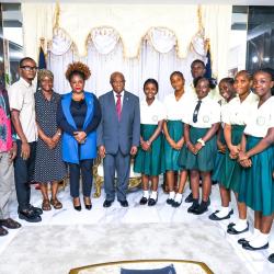 President Boakai Honors Liberian Students