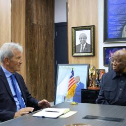 President Boakai Commends Outgoing German Ambassador
