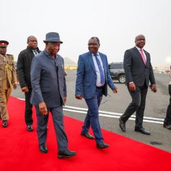 Excellency President Joseph Nyuma Boakai and delegation arrived in Nairobi. 