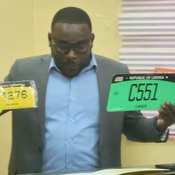 Deputy Minister for Land Transport, Hon. Rudolph Natt Speaking at the official ceremony.