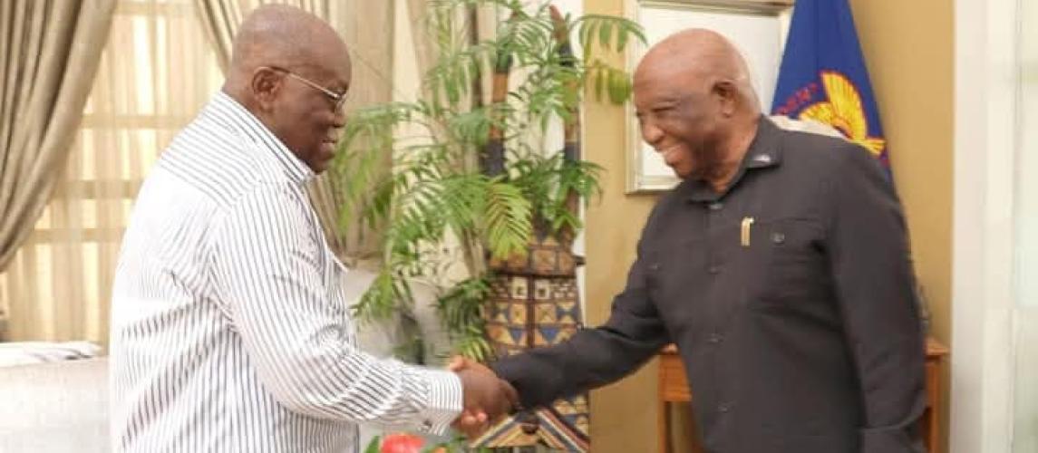 President Boakai meets Ghanaian President Nana Addo Dankwa Akufo-Addo.