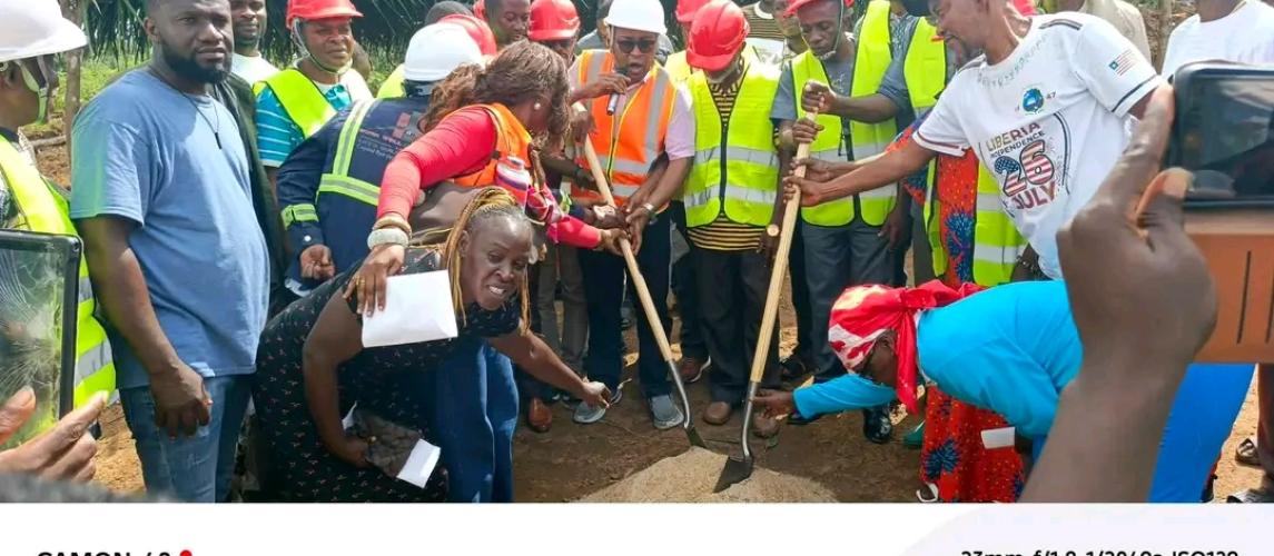 Ministry of Transport Breaks Ground for  Regional Hub in Bomi County.