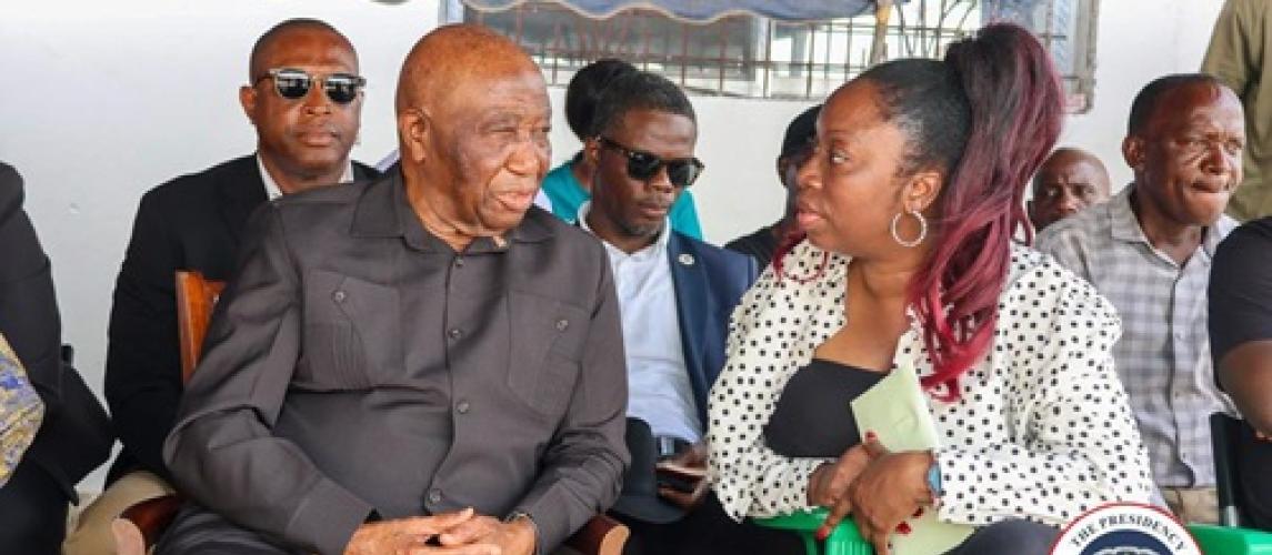 President Boakai Pays Condolence Visit to the Home of Former First Lady Madam Nancy Doe President Boakai Pays Condolence Visit to the Home of Former First Lady Madam Nancy Doe