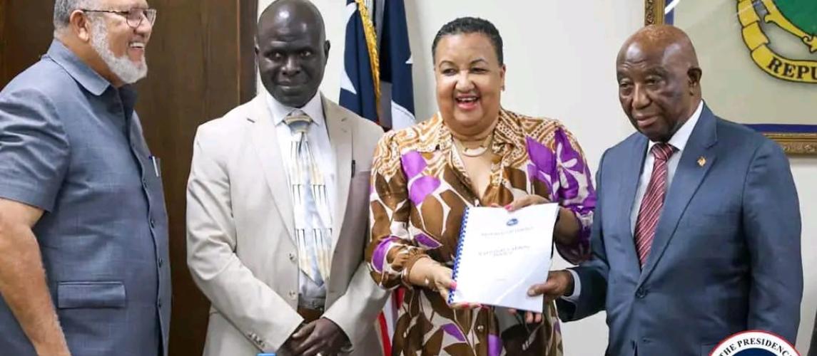  President Boakai Receives National Carbon Policy