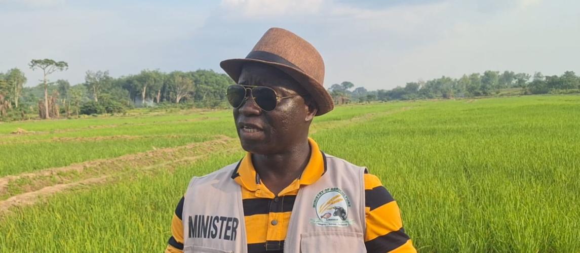 Minister Nuetah Lauds Progress at Rice Production Sites, Urges More Action in Bong County