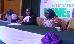 Minister Dagoseh (second from left) in attentive mood