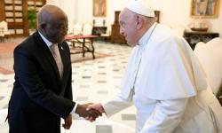 Pope Francis meets President Boakai