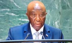 H.E. Joseph Nyuma Boakai, Sr., President of Liberia delivers his address at the 79th UNGA, New York, September 25, 2024