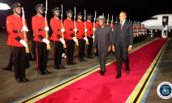 President Boakai arrives in Dar es Salaam