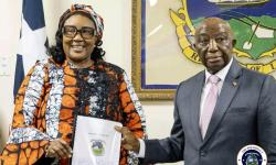President Boakai Receives Proposed National Health Insurance Bill.