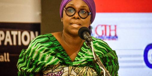Liberia’s Minister of Foreign Affairs, Her Excellency Mme. Sara Beysolow Nyanti